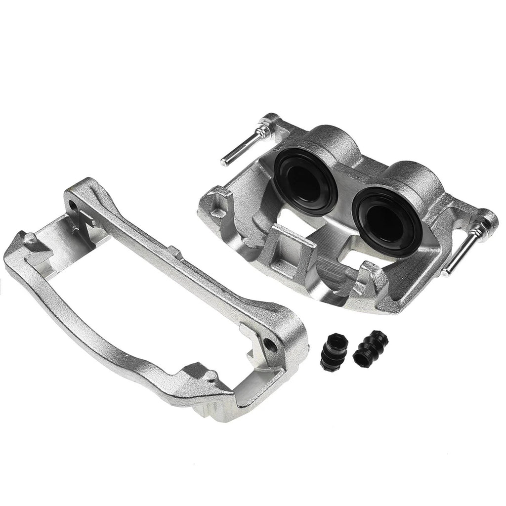 Pair Front Brake Calipers with Brackets for Ford E-150 E-250 (2008-2014)