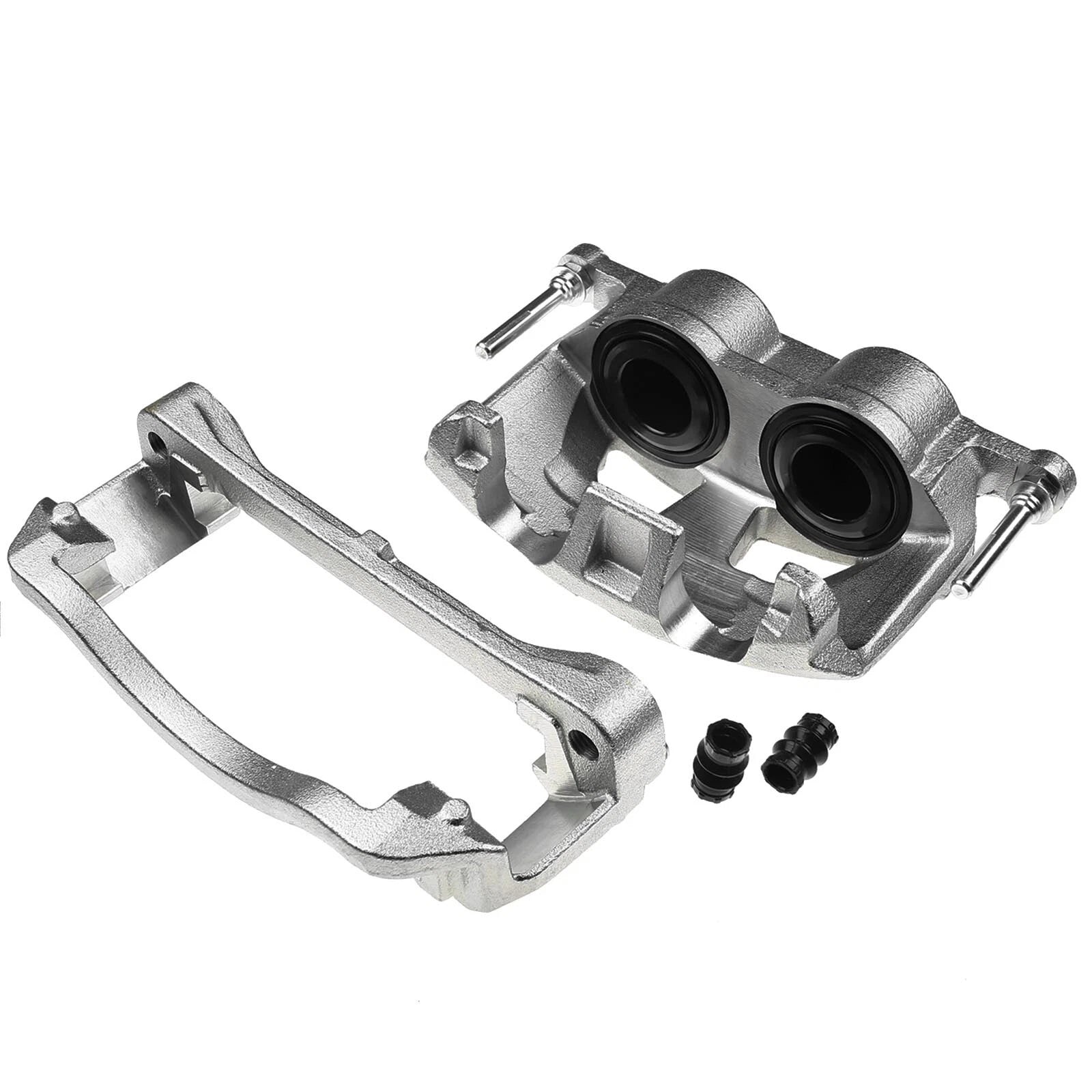 Pair Front Brake Calipers with Brackets for Ford E-150 E-250 (2008-2014)