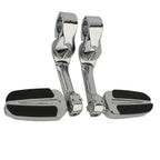 Highway Bar Footpegs Long Angled Adjustable Mount for Harley Touring Softail