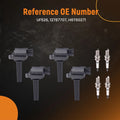 Set of 4 Ignition Coils + Spark Plugs for Saab 9-3 9-3X (2004–2011) 12787707