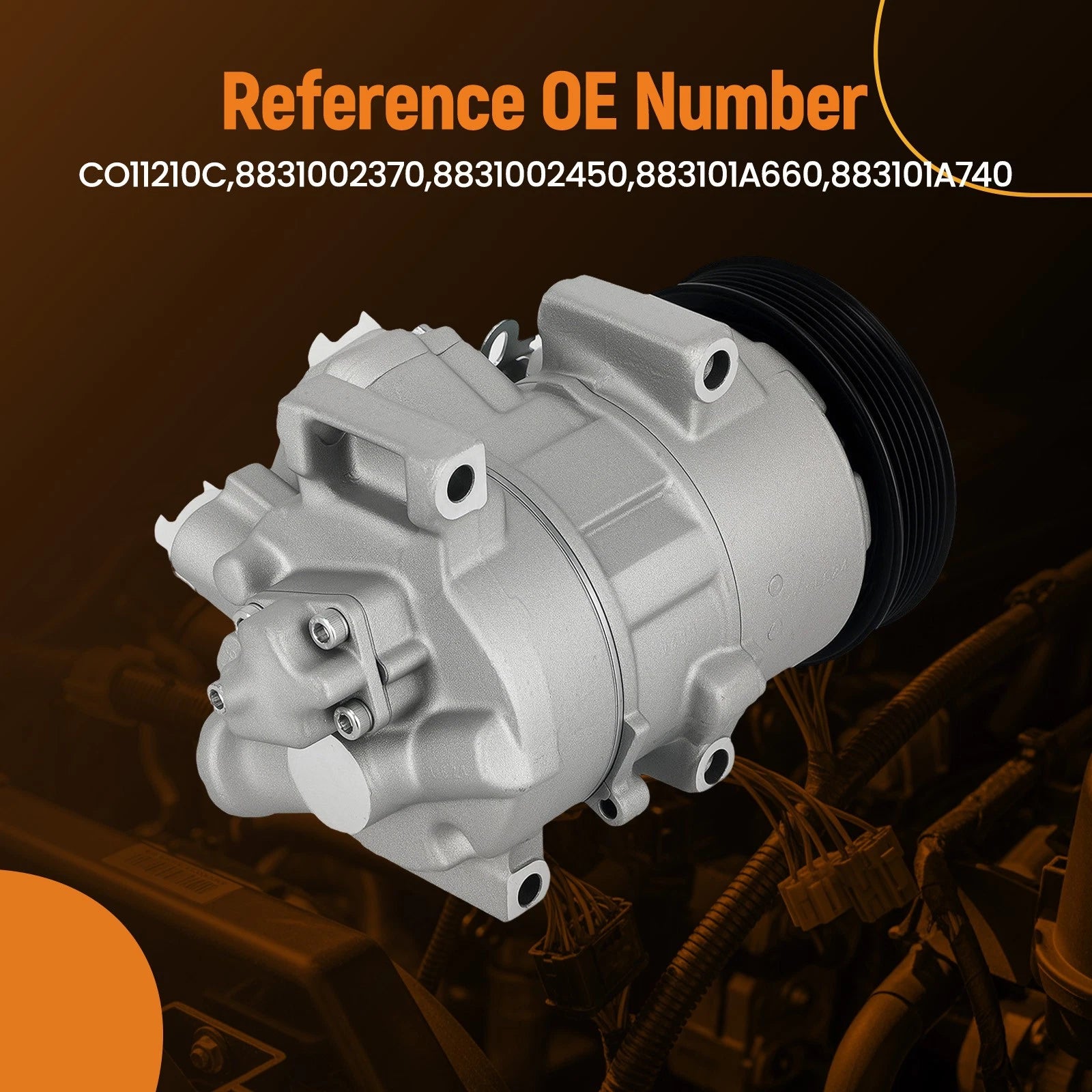 A/C Compressor for Toyota Corolla (2009-2010) & Scion xD (2008-2014)