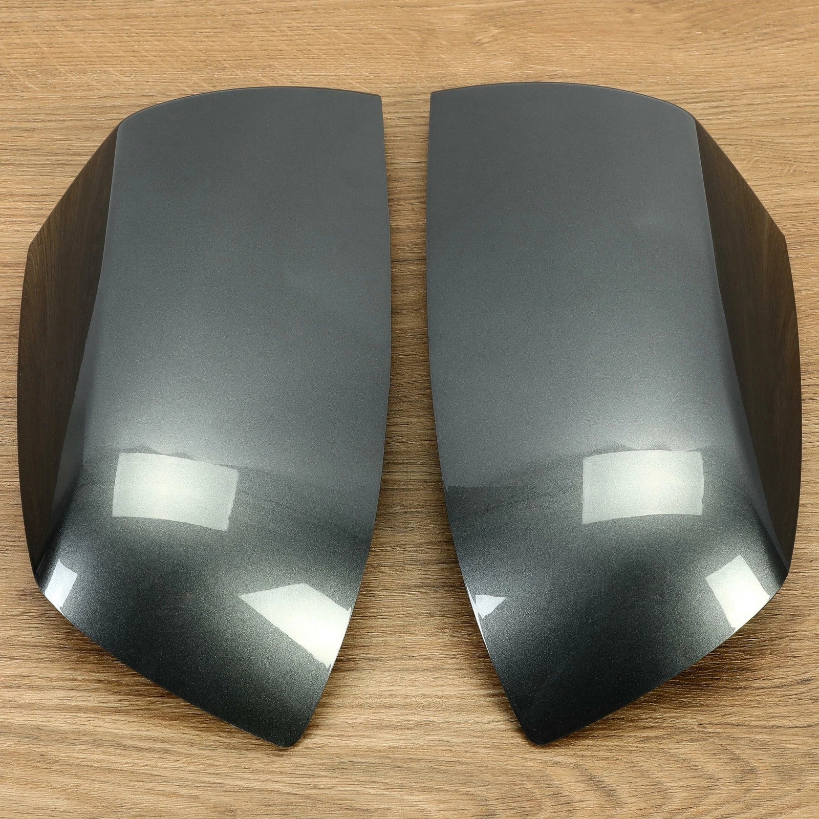Pair of Magnetic Gray Painted Mirror Caps for Toyota Tundra Sequoia (2011–2019)