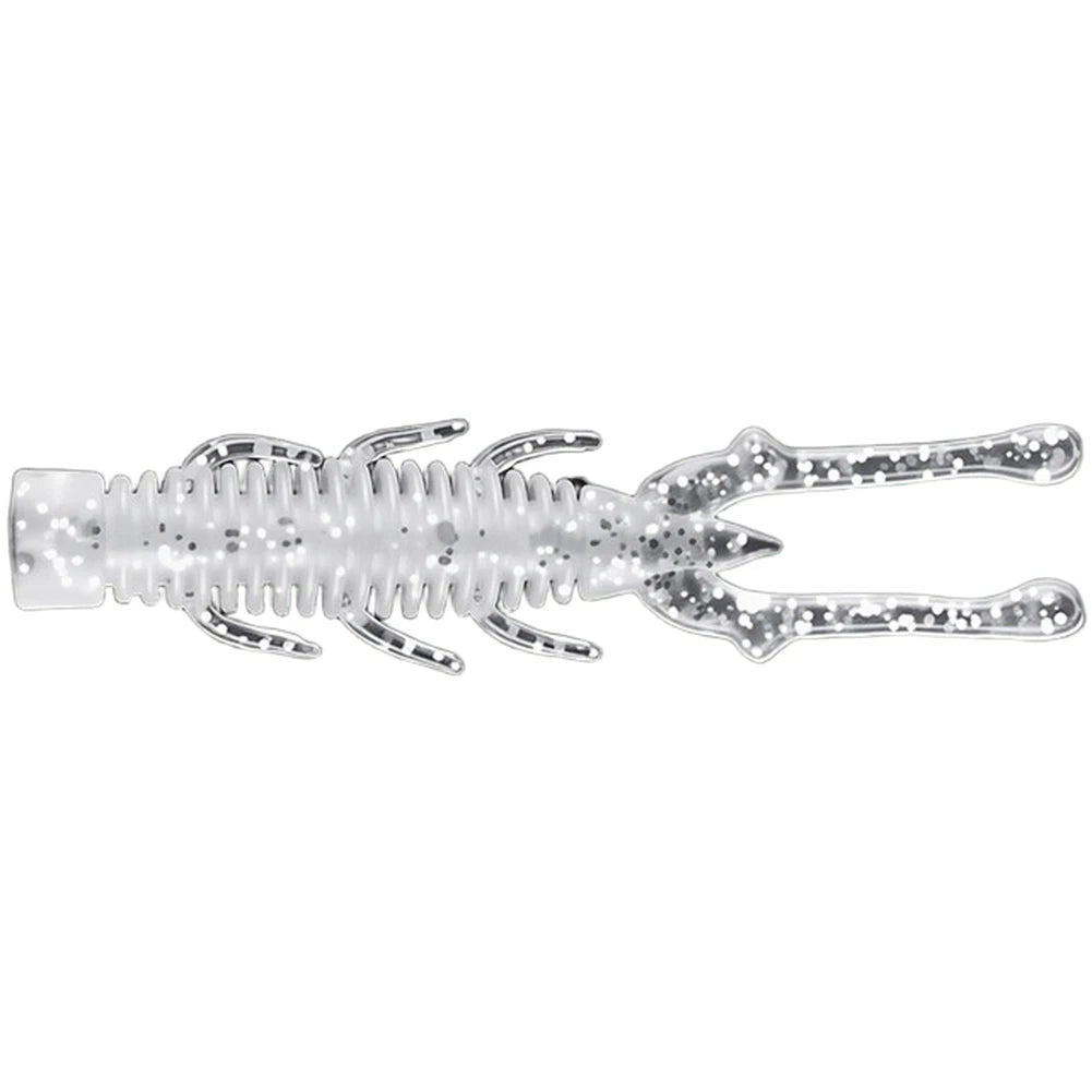 Set of 10 TPE Soft Shrimp Lures 7.5cm 2.5g for Bass Perch Fishing