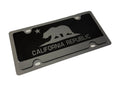 License Plate Cover Premium Blacked Out California Flag for Most Cars (Universal)