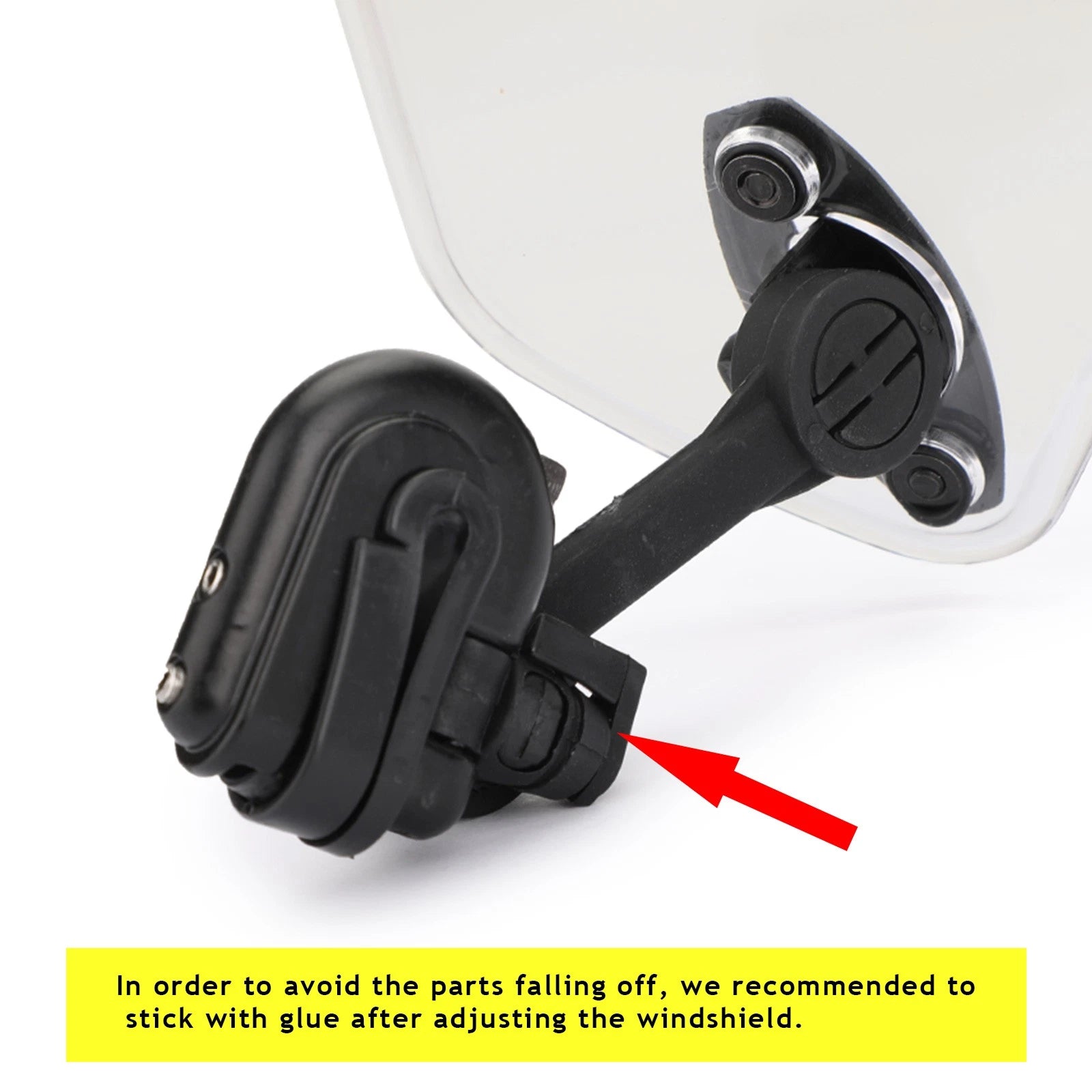 Adjustable Windshield Extension Spoiler for Motorcycle