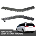 Rear Bumper Cover Retainer Bracket Set for Toyota Sienna (2011–2020)