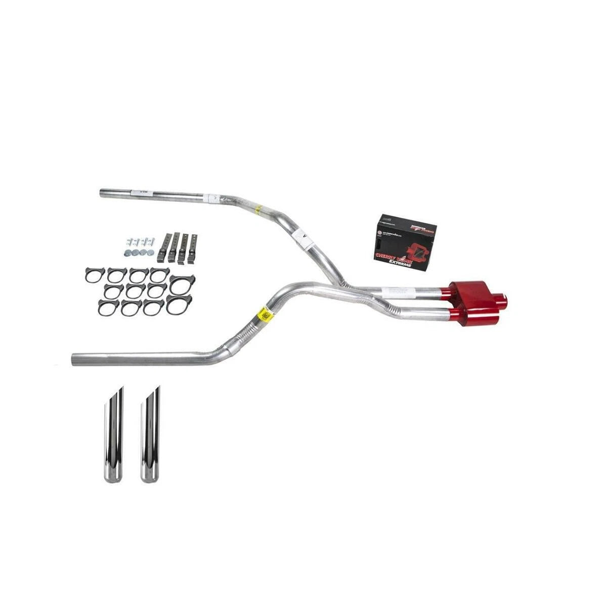 Dual Exhaust 2.5" Pipe for F150 (2007–2013) - Cherry Bomb Extreme SW Tip
