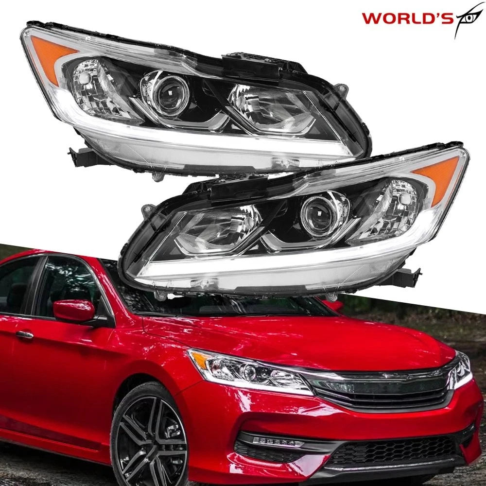 Halogen LED DRL Projector Headlights for Honda Accord Sedan (2016–2017)