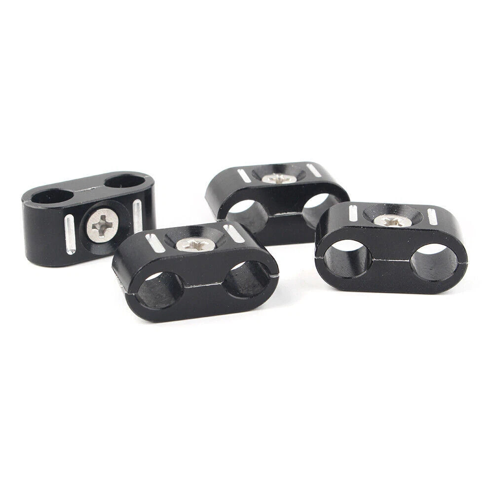 Set of 4 Brake Throttle Cable Clips for Harley (1984–UP)