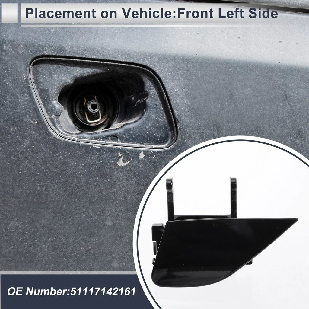 1x Front Left Side Bumper Headlight Washer Nozzle Cover for BMW 750i