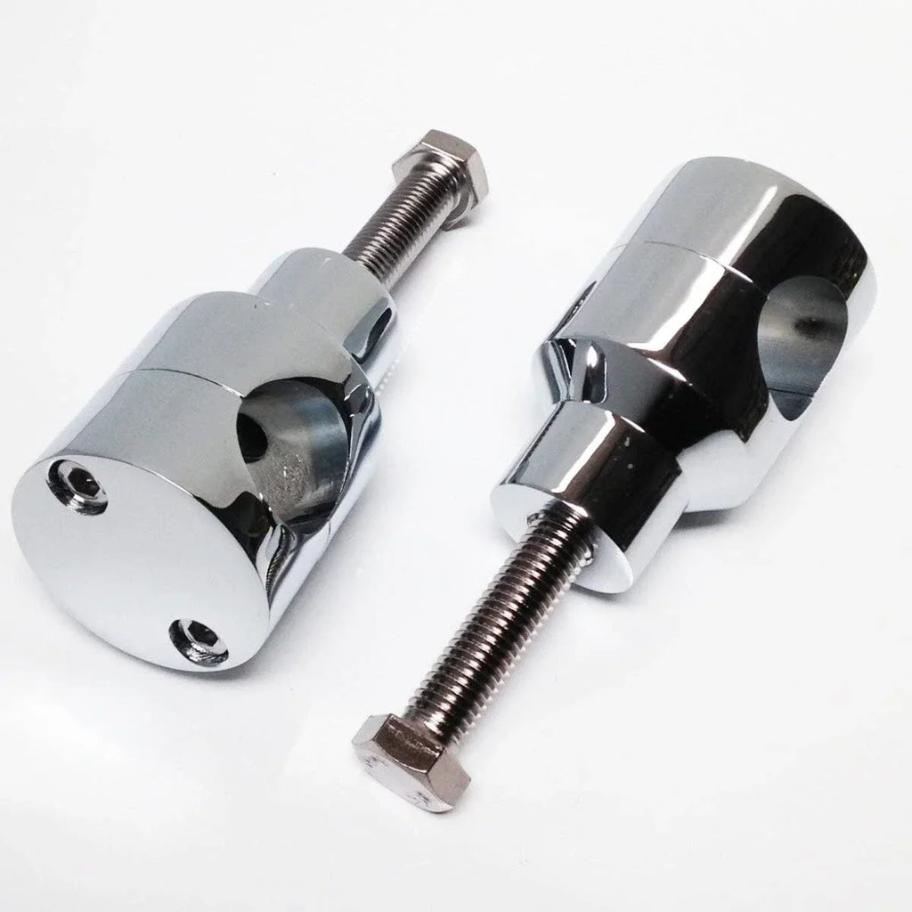 1" Universal Motorcycle Handlebar Riser Mounting Clamp Chrome