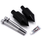 Black Spike Frame Sliders for Honda CBR600RR (2003–2006)