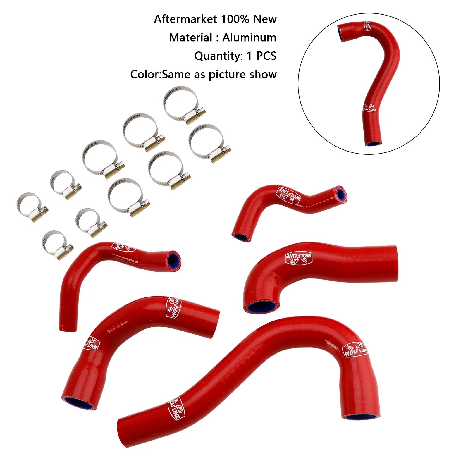 Silicone Radiator Coolant Hose for Yamaha MT-09 XSR900 Tracer 9/GT (All Years)