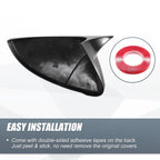 Pair Rearview Mirror Cover Overlay Gloss Black for Volkswagen Golf MK7 (2013–2020)