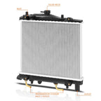 Aluminum Cooling Radiator for Ford Festiva (1988–1993) DPI-263