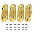 Set of 4 Zinc Alloy Flip Hinges for Marine Use Rust Resistant