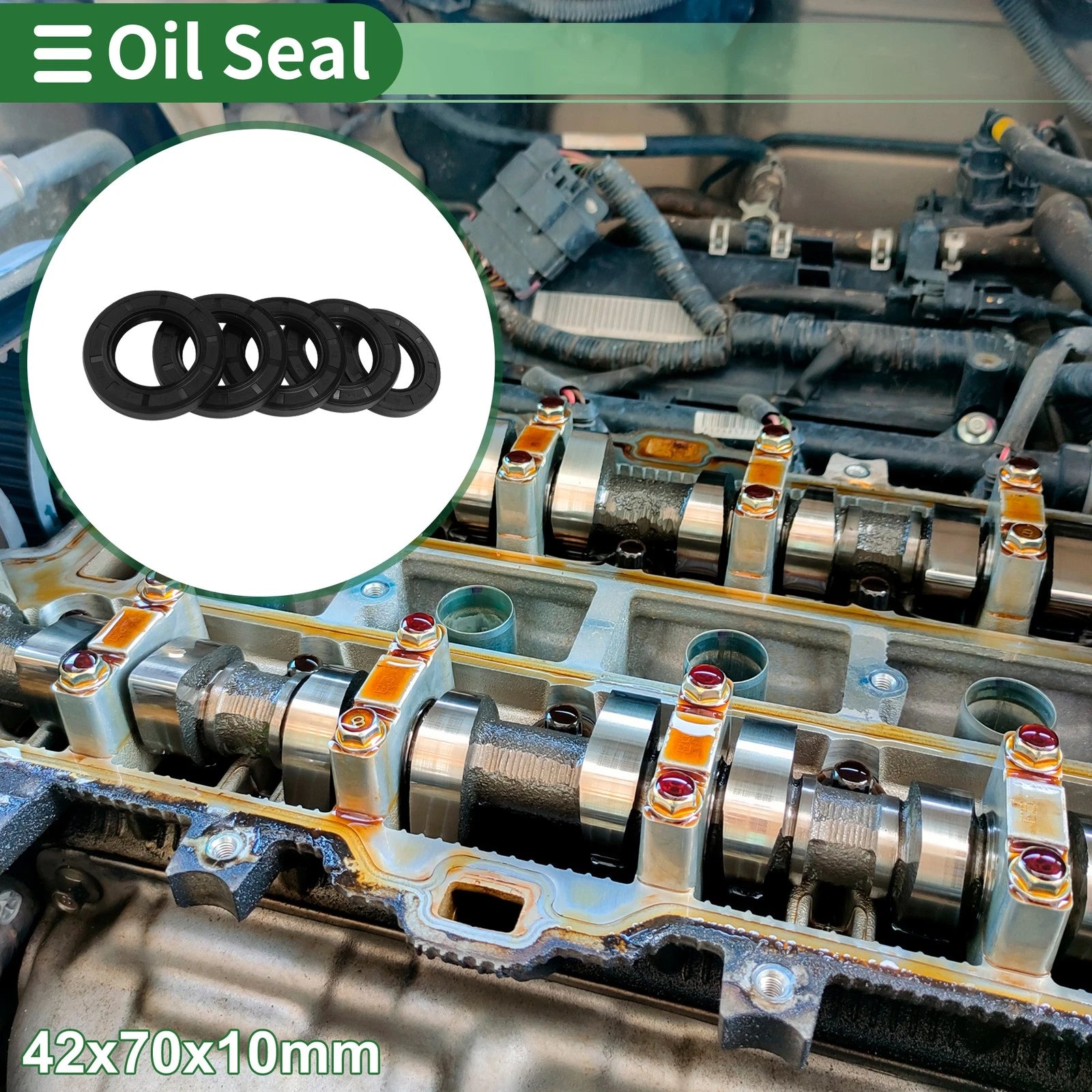 Oil Seal   - NBR Rubber 42x70x10mm