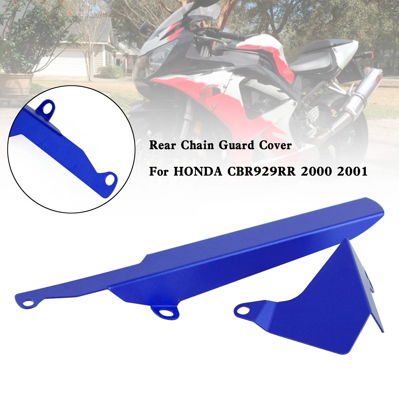 Rear Sprocket Chain Guard Protector Cover for Honda CBR929RR (2000–2001) T9 Blue
