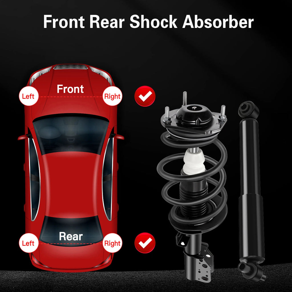 Set of 4 Shocks Struts Assembly for Chevy Traverse (2009–2016)