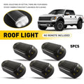 5x Solar Roof Cab Marker Lights for Truck (IP67 Waterproof, 4 Flash Modes)