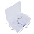 Small Parts Organizer Box with Lid for Nuts Screws Fishing Gear