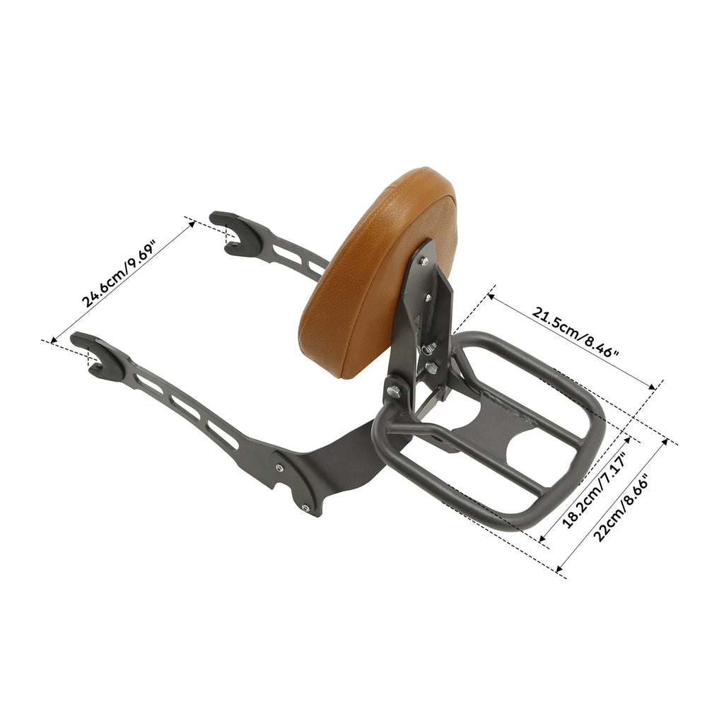 Passenger Sissy Bar Luggage Spools & Pillion Seat for Indian Scout (2015–2024)