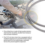 Oil Feed and Return Line Hose Kit for T3 T4 Turbocharger