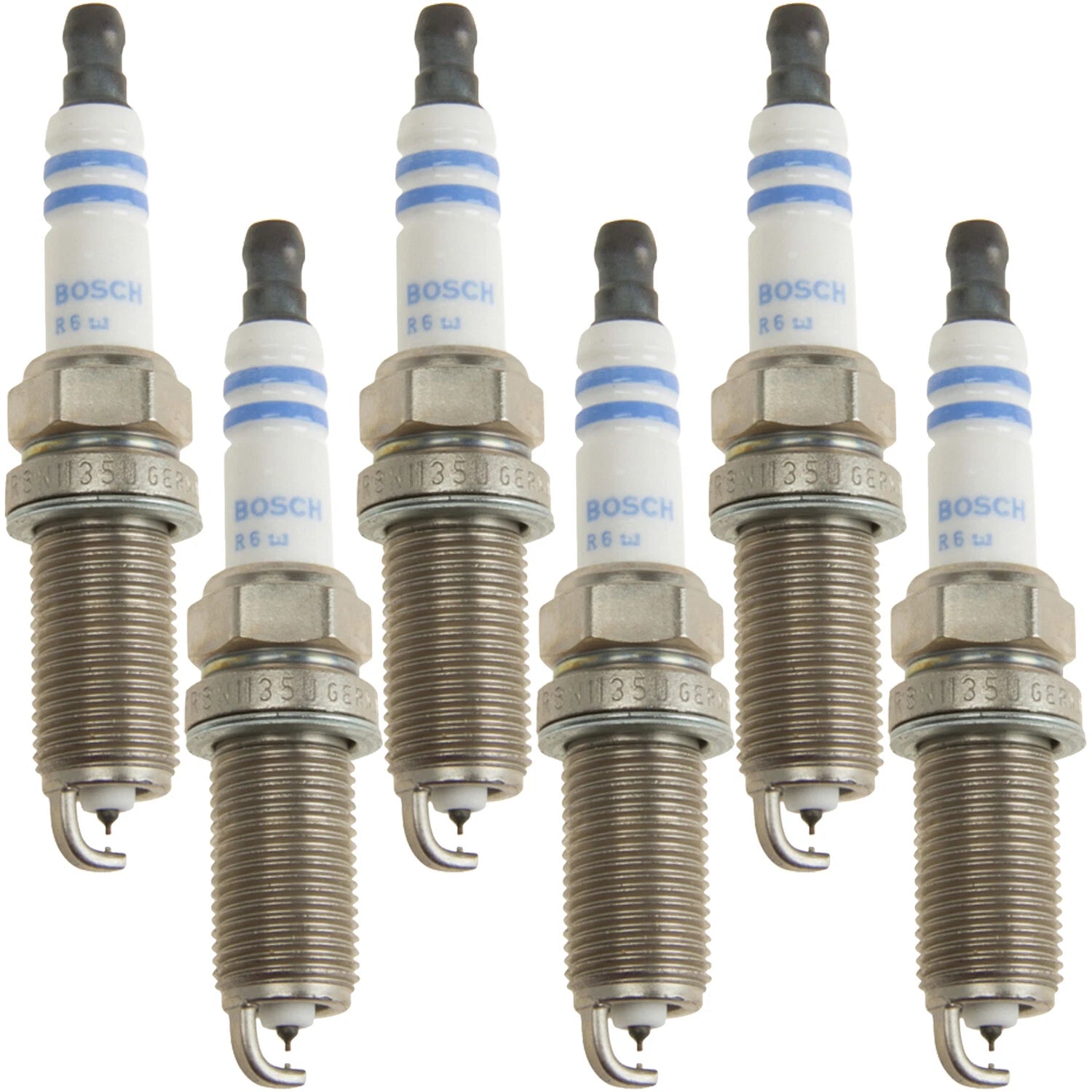Set of 6 Bosch 9622 Double Iridium Spark Plugs for Kia Nissan Suzuki