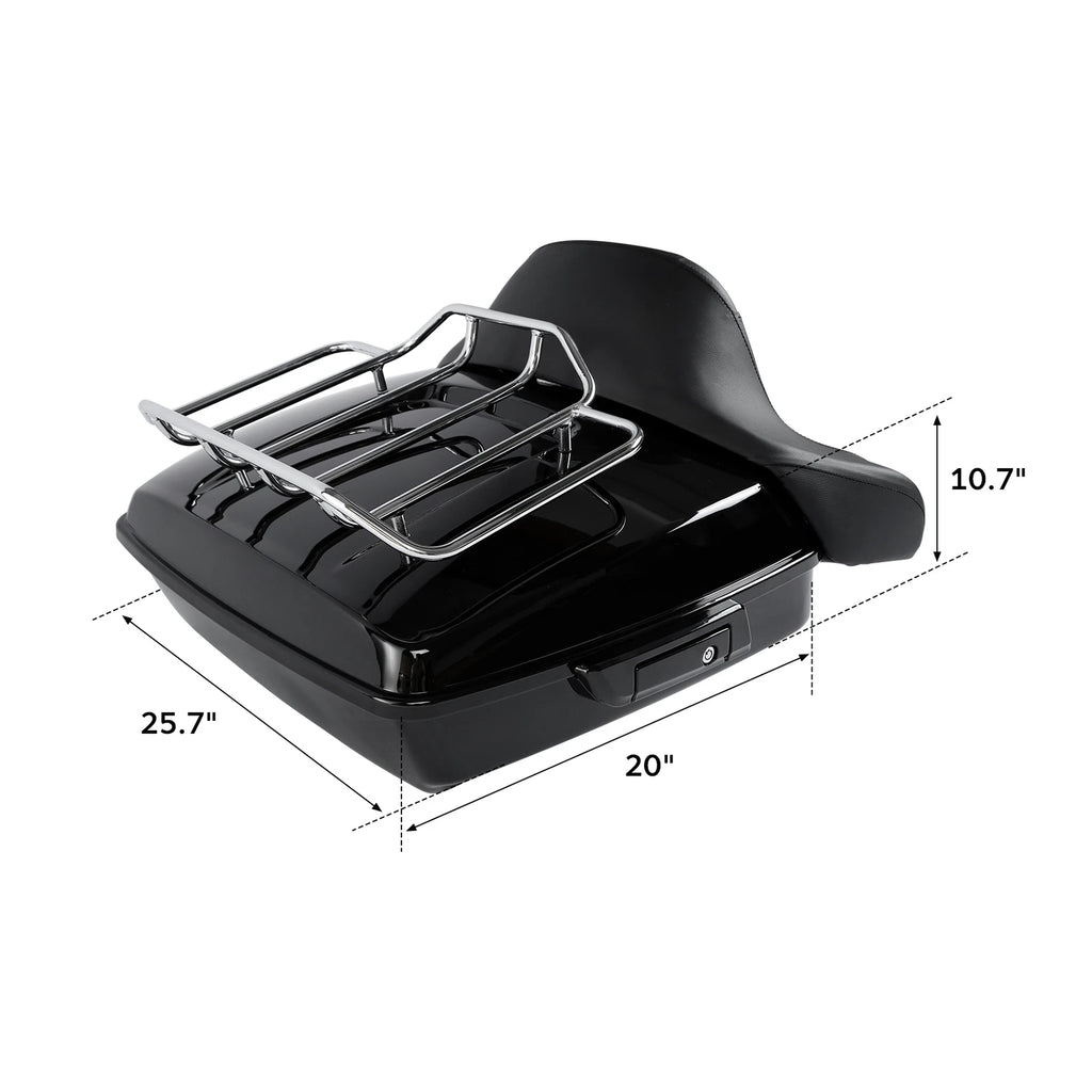 Chopped Trunk Backrest Top Rack for Harley Electra Glide (2014–2025)