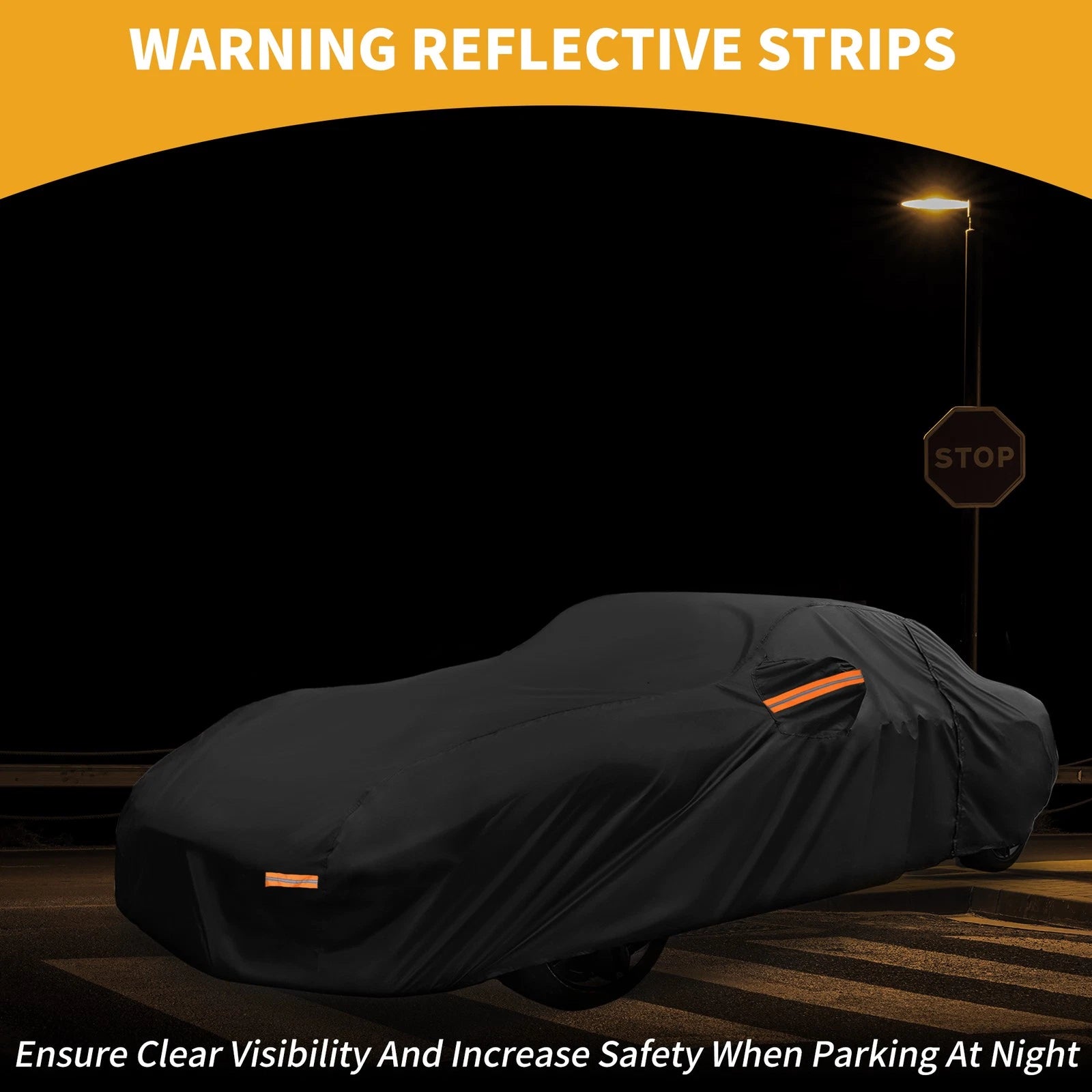 Waterproof Car Cover for Mazda MX-5 Miata (190T-PU) Black with Zipper