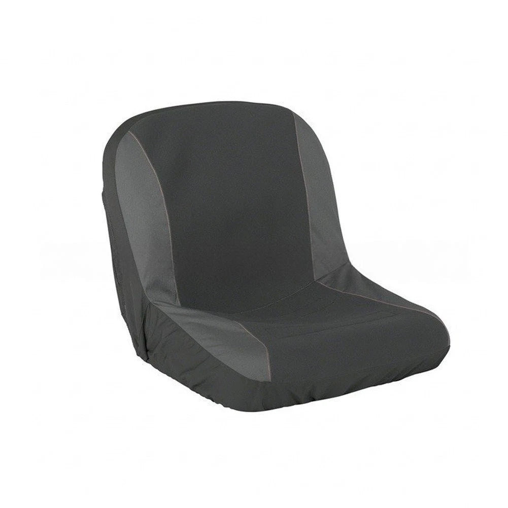 Tractor Seat Cover for Lawn Mowers and ATVs (M/L Size) - Black UV Protection