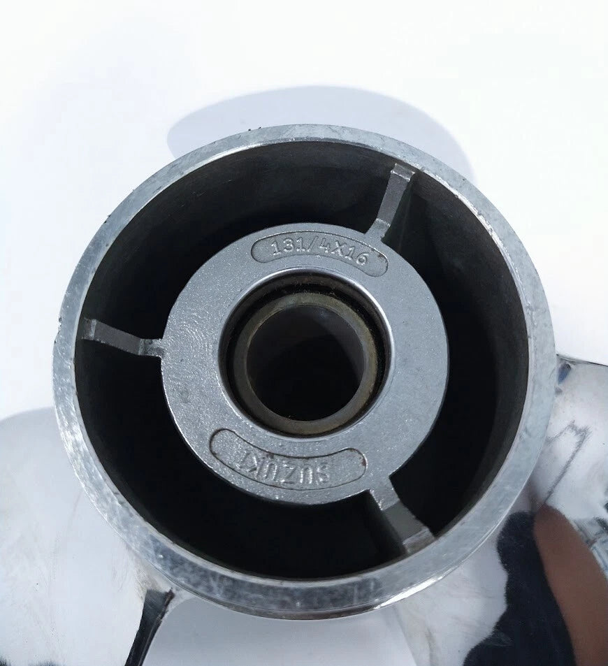 Stainless Steel Propeller for Suzuki 99105-00100-16P (3 x 13 1/4 x 16 - RH)