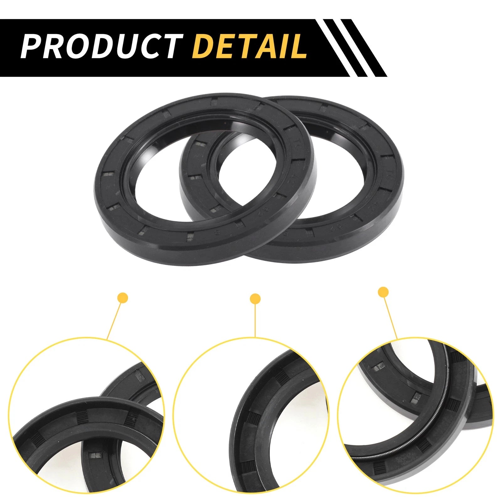 Set of 5 Oil Seal Rotary Shaft Seal NBR Rubber 42x62x8mm