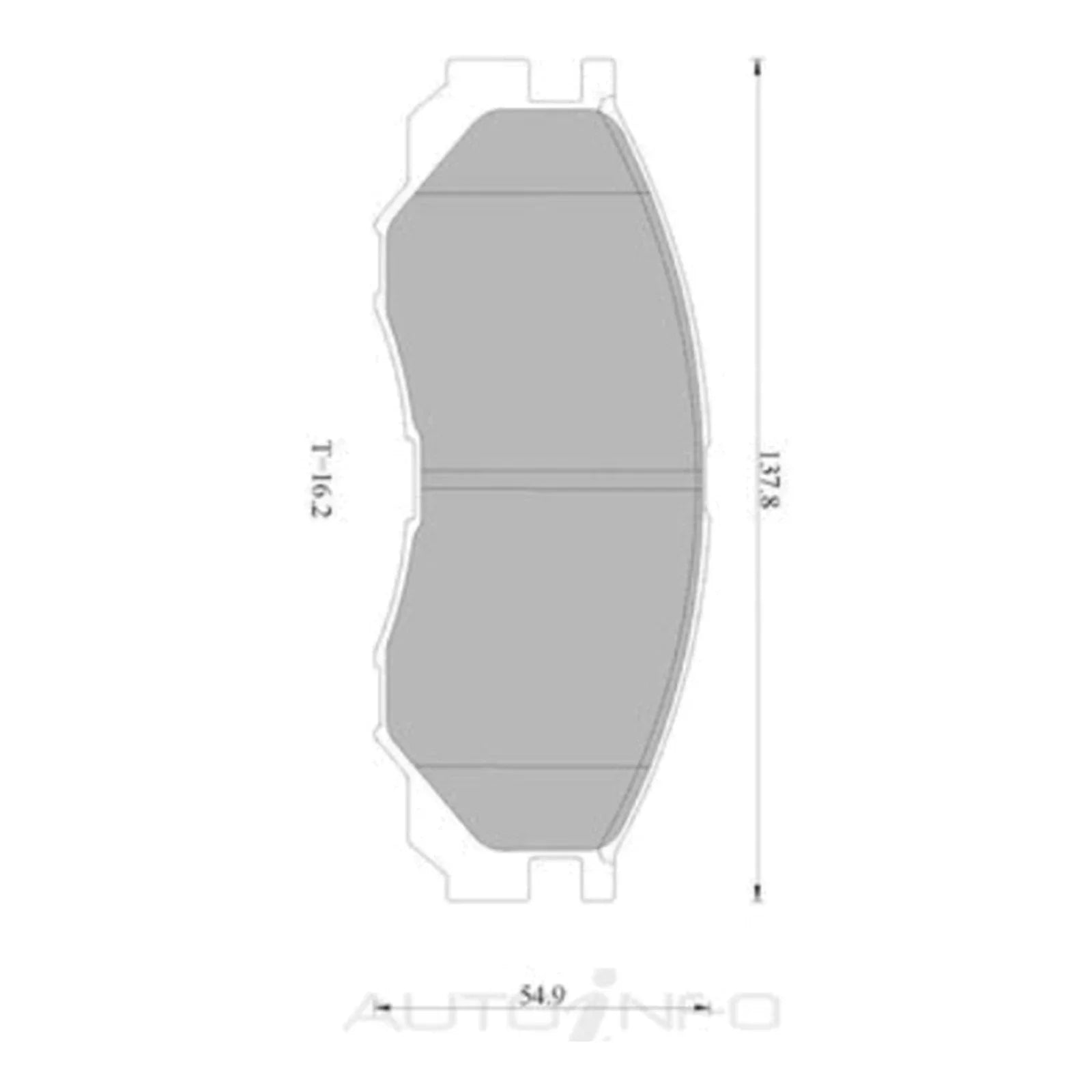 Front Disc Brake Pad Set for Mitsubishi Triton (1996 - 2000)