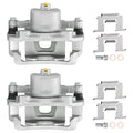 2Pcs Front Brake Calipers with Bracket for Nissan Pickup D21 (1986–1994)