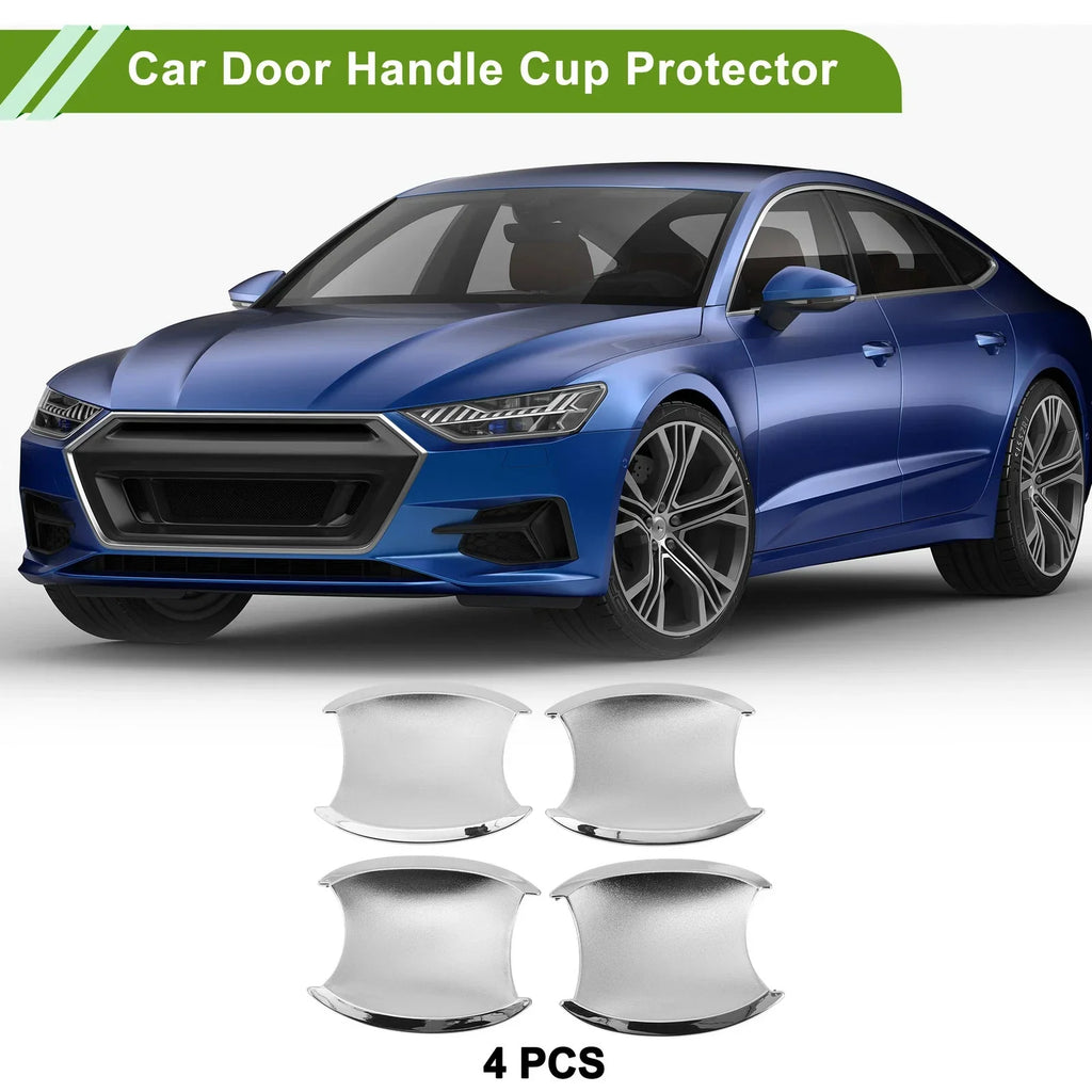 Car Door Handle Cup Protector for Honda CR-V CRV Chrome Silver Tone 4 x Pcs