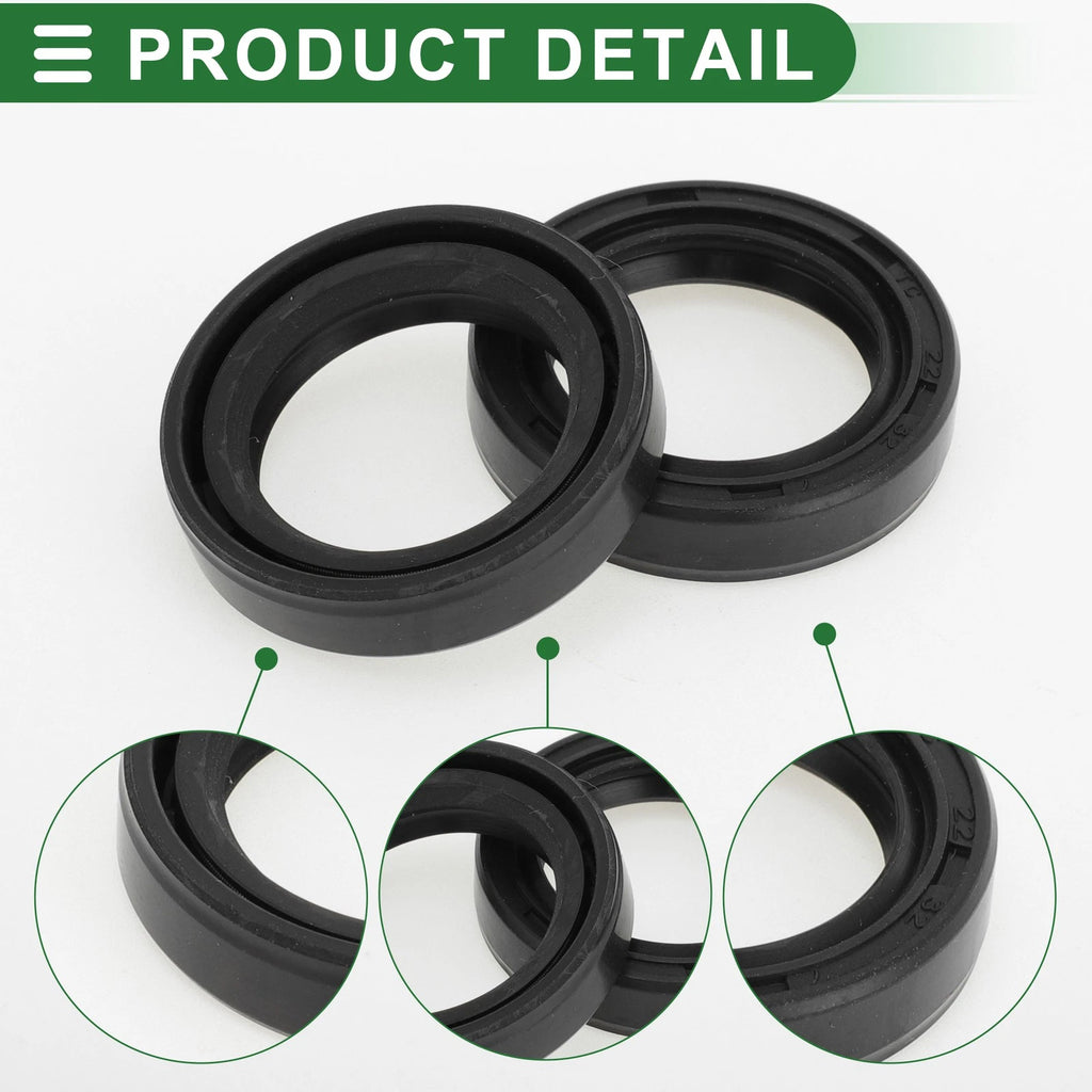 Set of 5 Oil Seal Ring for Rotary Shaft 22x32x7mm NBR Rubber