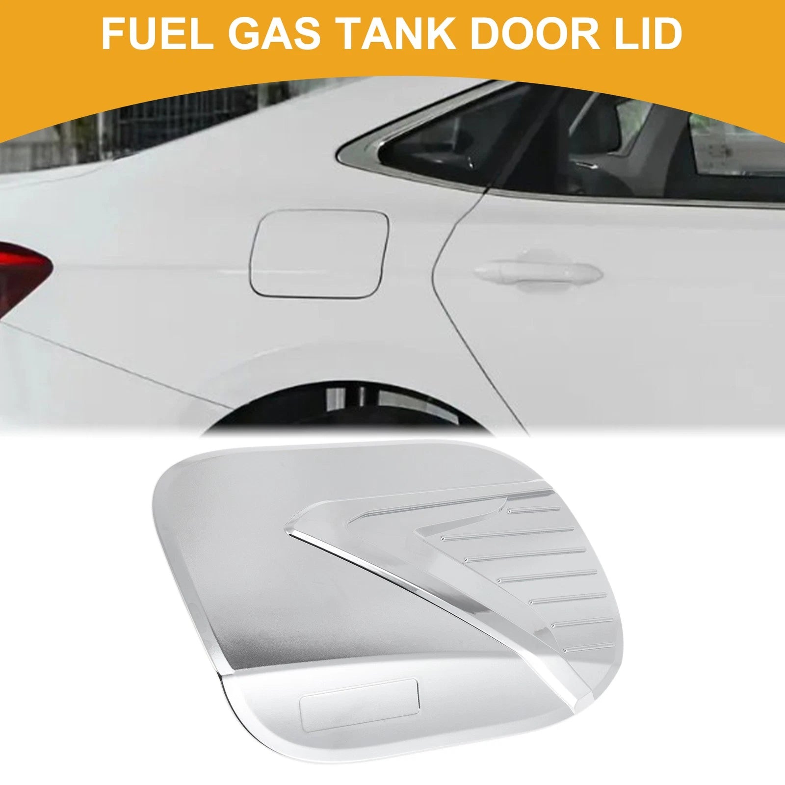 Fuel Tank Door Cap for Hyundai Palisade (2019–2025) Chrome Silver Tone