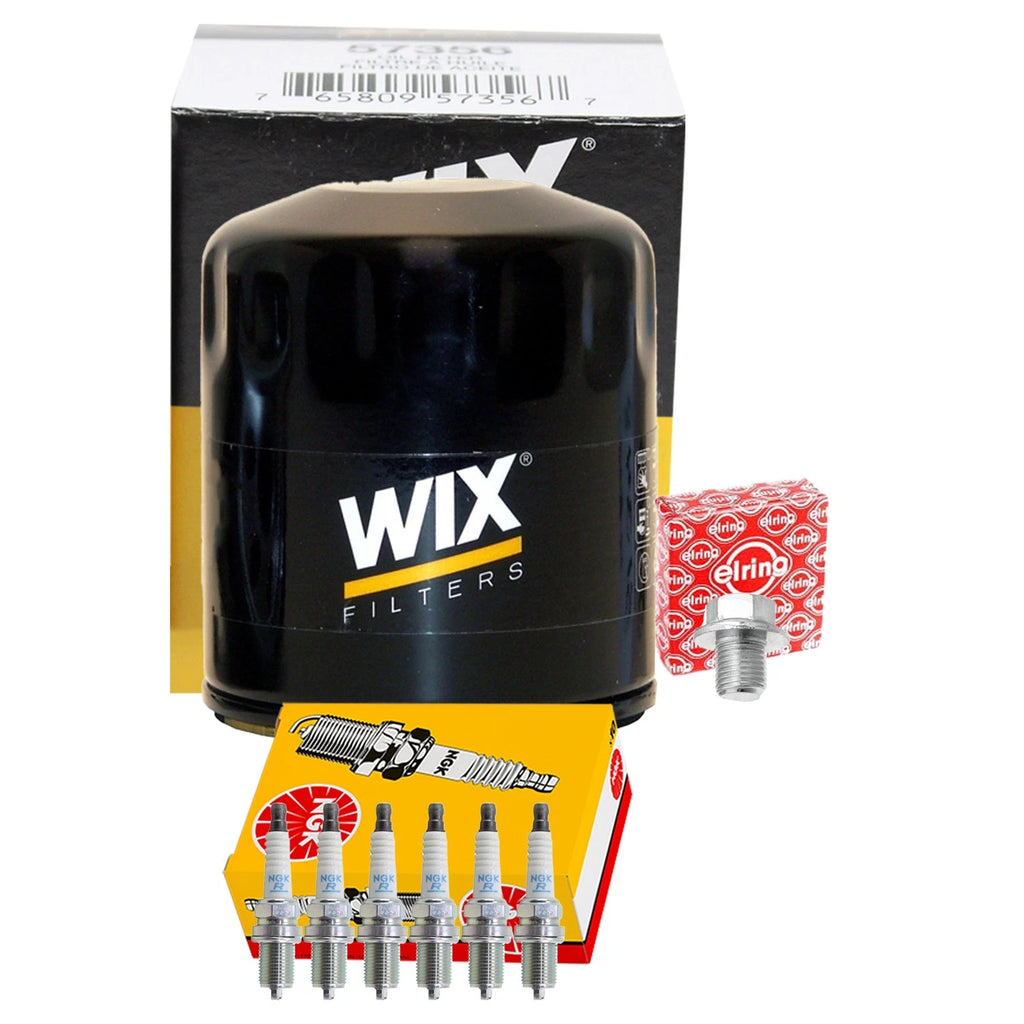 Wix Engine Oil Filter & NGK 6 Spark Plugs Kit for 4Runner Camry