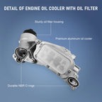 Engine Oil Cooler Filter Housing for Chevy Cruze Aveo (2011-2019)