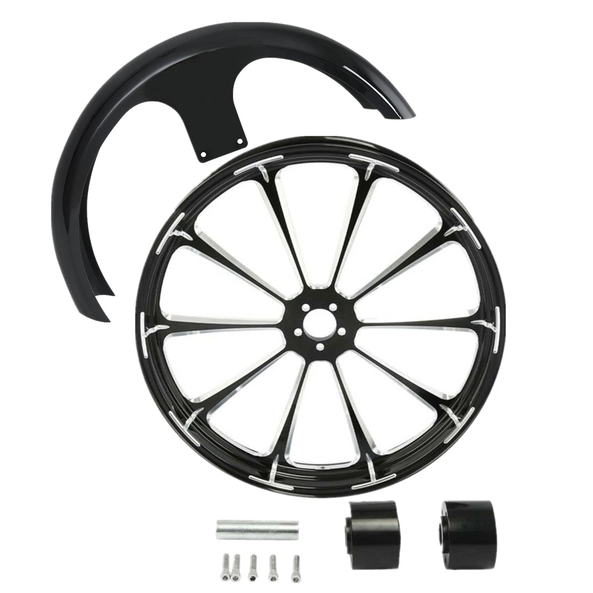 26" Wheel Rim Dual Disc Hub & Fender for Harley Electra Glide (2008–2025)