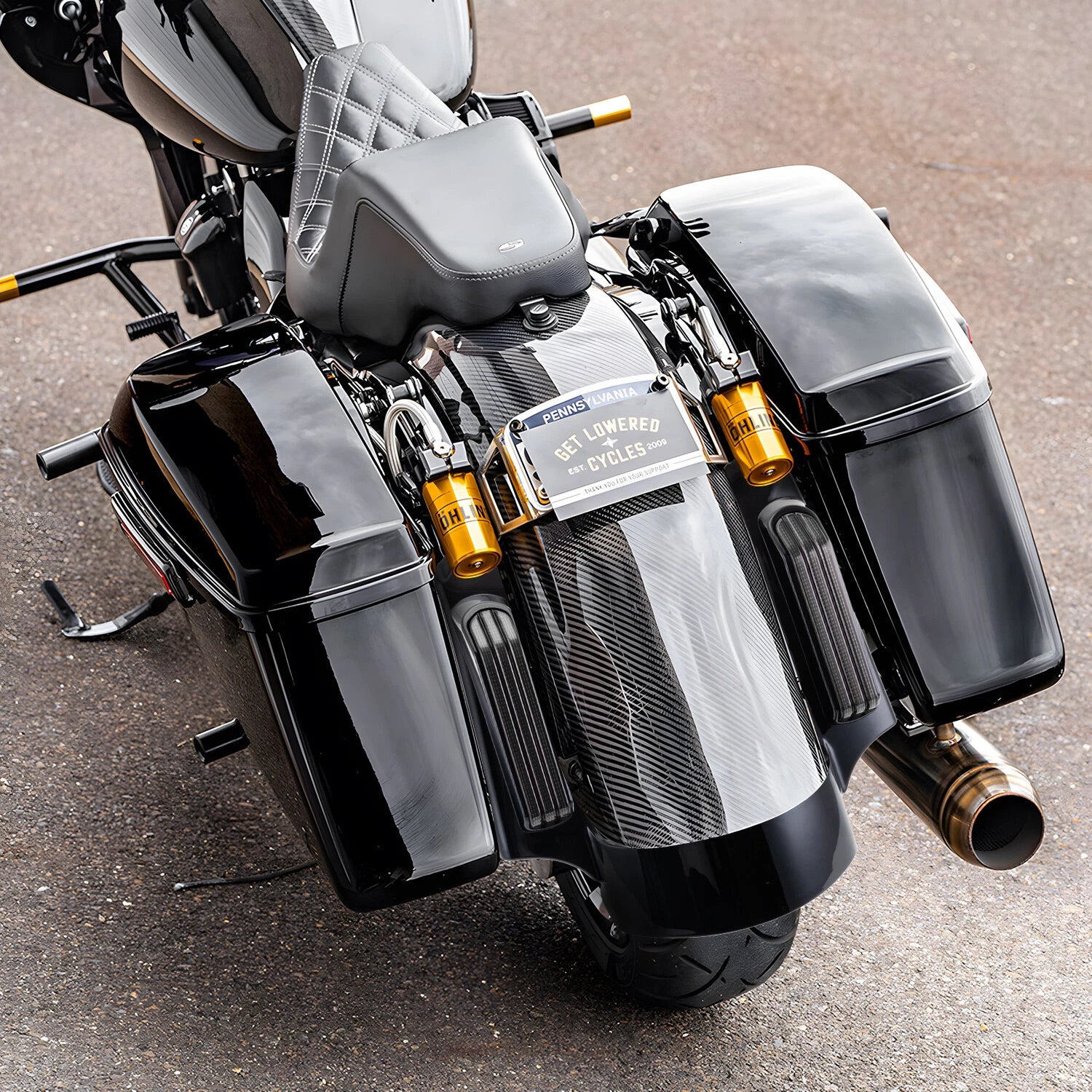 Rear Fender Fascia Set with LED Signals for Harley Touring (2014–2023)