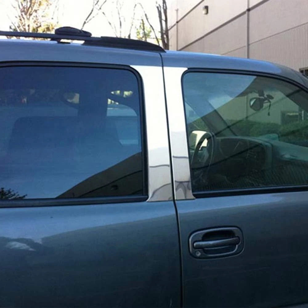 Luxury FX Stainless Steel Pillar Post Trim 4pc for Chevy Suburban (2000–2006)