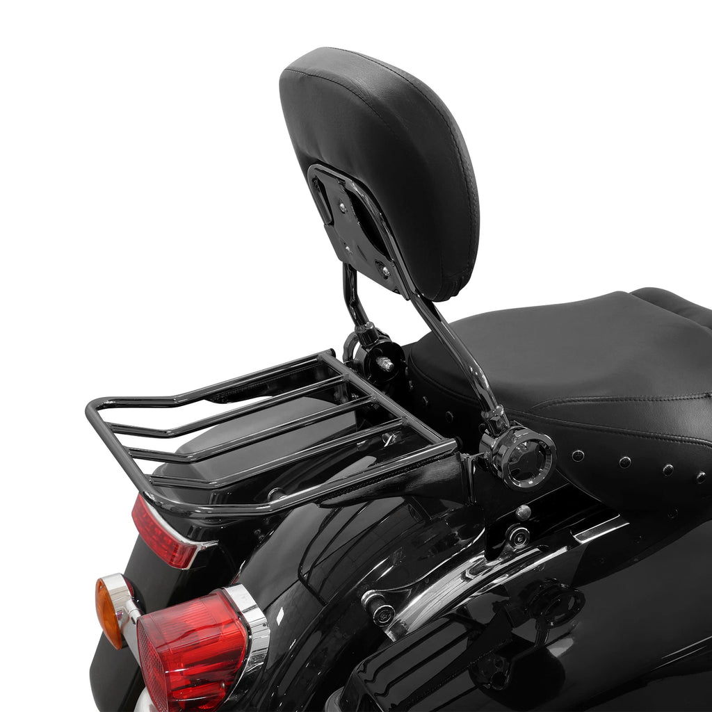 Detachable Backrest Sissy Bar Luggage Rack for Harley Touring (2009–2025)