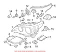 Headlight Seal for BMW (63127187269)