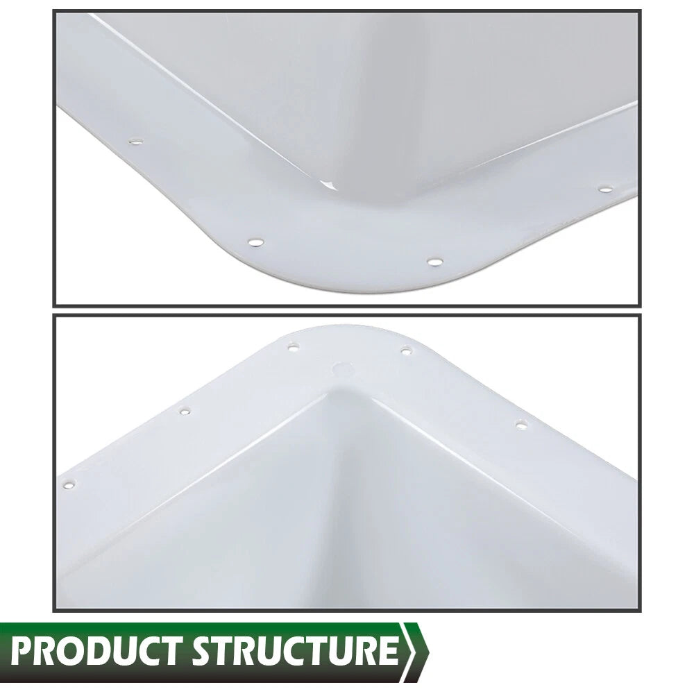 14" x 22" White Skylight Cover for RV Camper Trailer