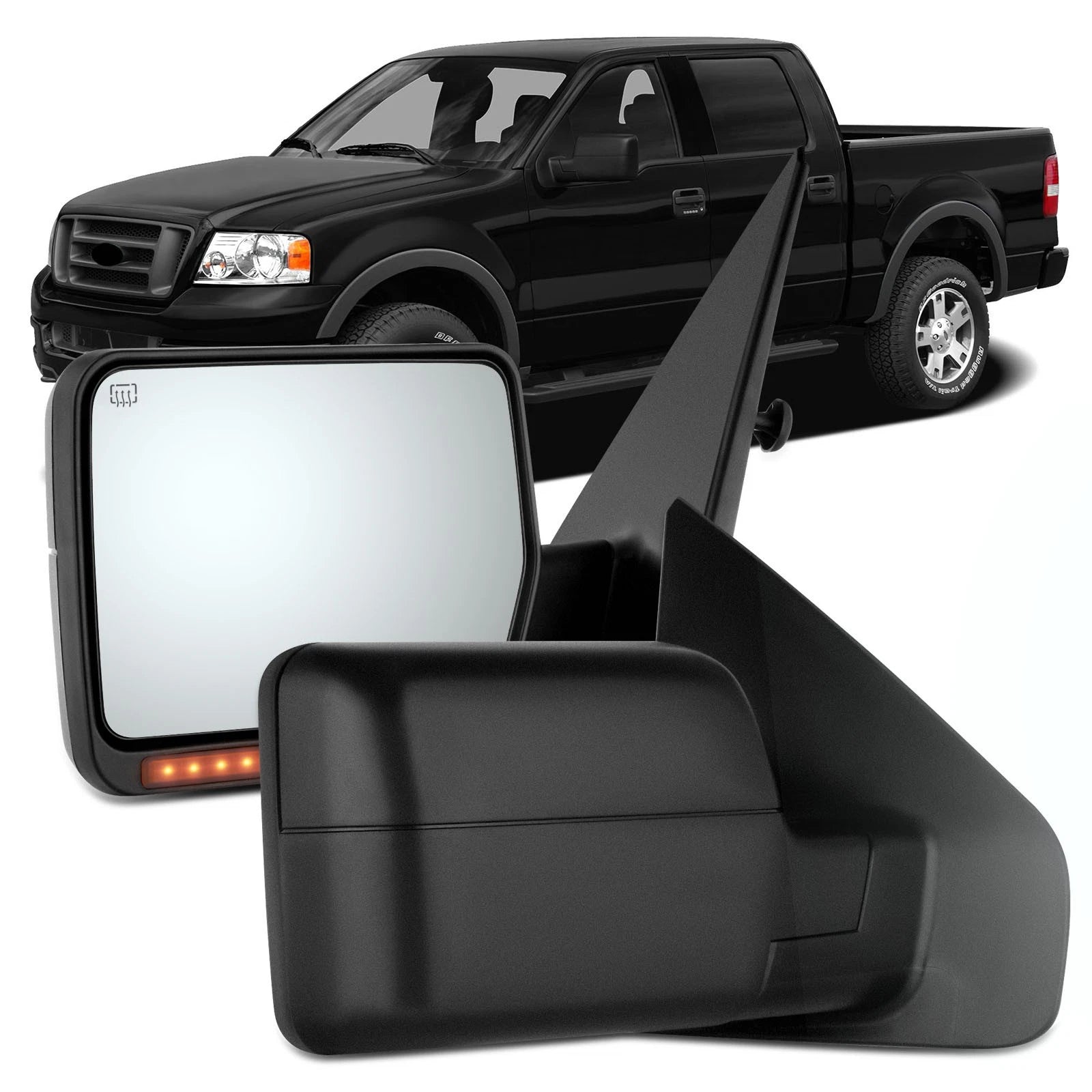 Power Heated Turn Signal Side Mirrors Pair for Ford F150 (2004–2006)