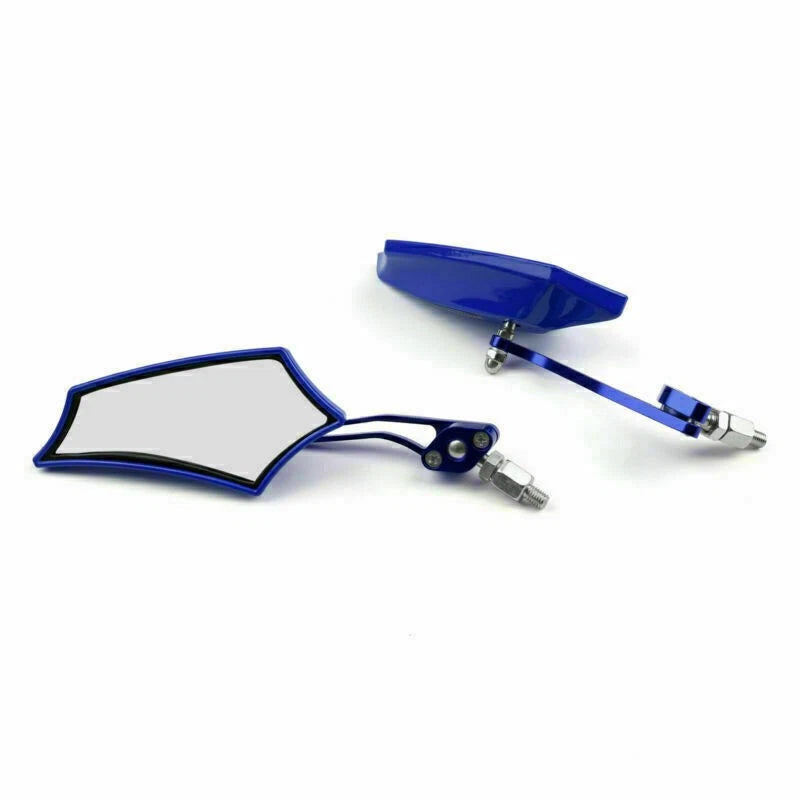 Rear View Mirrors 8mm 10mm for Motorcycle Chopper Cruiser Dirt Bike (US)