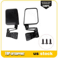 Set of 2 Black Manual Side View Door Mirrors for Jeep Wrangler (87–02)