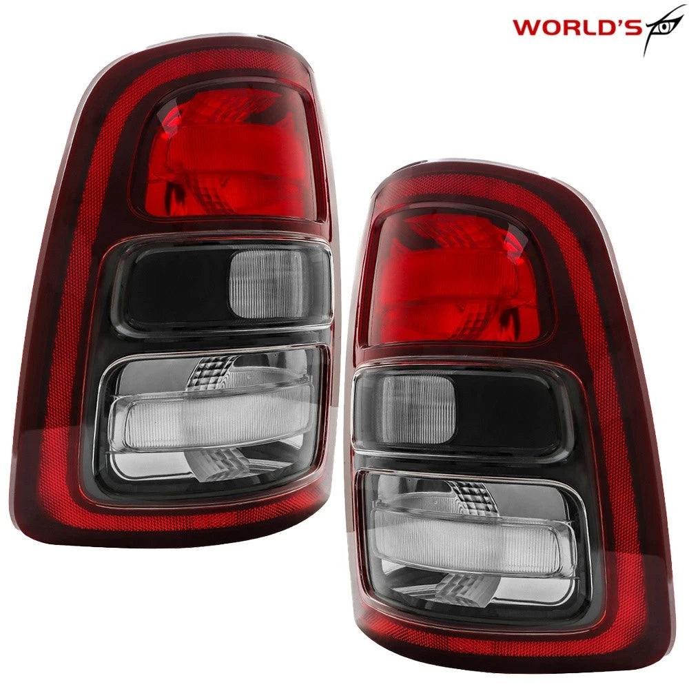 Set of 2 Tail Lights for Dodge Ram 2500 3500 (2019–2023) Halogen Black Trim